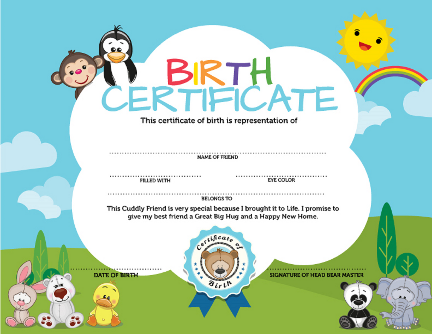 10 CUTE 8 INCH ASSORTED PLUSH UNSTUFFED ANIMAL KITS. MAKE YOUR OWN STUFFED ANIMAL PARTY