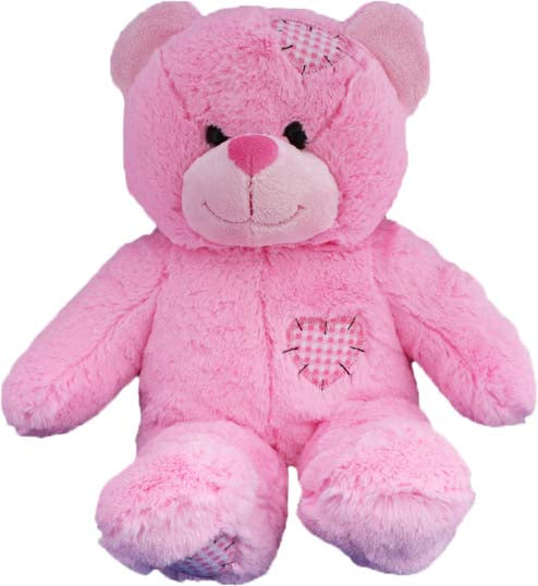 15 Inch Recordable Pink Patch Bear - BeaRegards