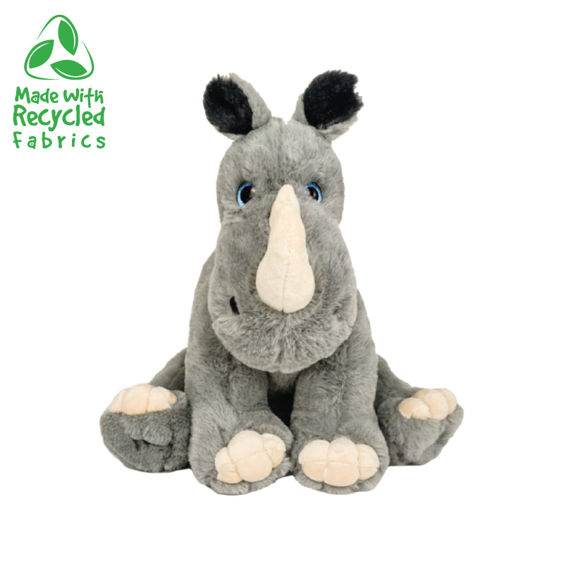 15 Inch Grey Recordable Rhinoceroses Stuffed Animal - BeaRegards