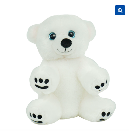 8 Inch recordable polar bear - BeaRegards