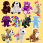 10 CUTE 8 INCH ASSORTED PLUSH UNSTUFFED ANIMAL KITS. MAKE YOUR OWN STUFFED ANIMAL PARTY