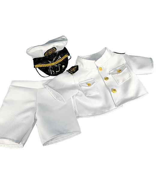 Teddy bear NAVY Uniform (fits 15-16" animal) - BeaRegards