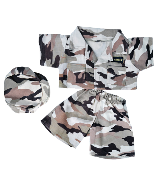 Army Uniform Desert Camouflage DCU (fits 15-16" animal) - BeaRegards