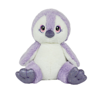 8 Inch Recordable Purple Penguin - BeaRegards