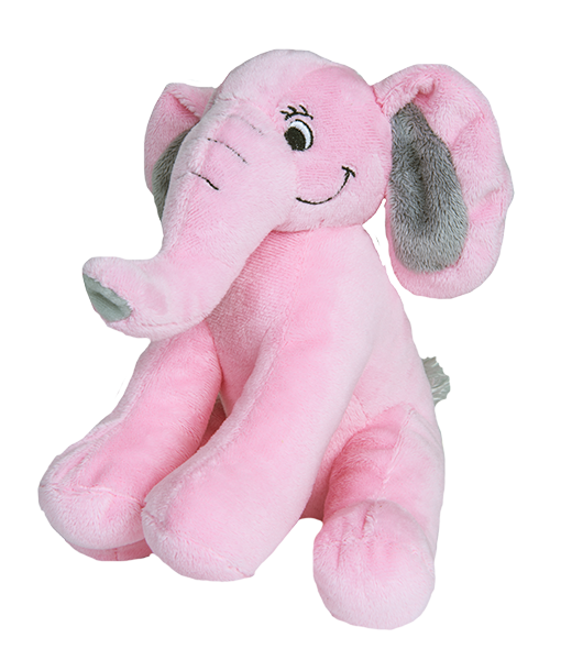 8 inch recordable pink elephant With 30 Second Digital Recorder - BeaRegards