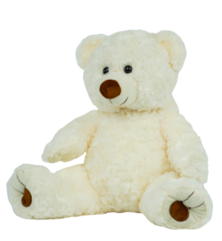 15 Inch Recordable White Cuddle Bear - BeaRegards