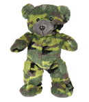 8 inch Recordable Camo Military Bear - BeaRegards