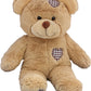 8 Inch Recordable BROWN Patch Bear - BeaRegards