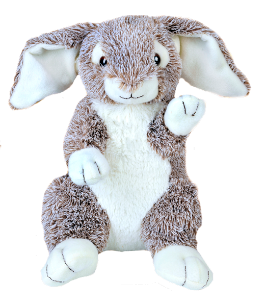 8 inch Grey Recordable Easter bunny - BeaRegards