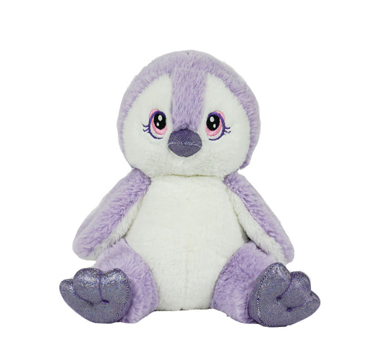 8 Inch Recordable PURPLE PENGUIN with 30 second digital recorder - BeaRegards