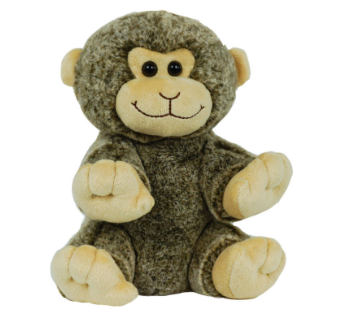 8 Inch Recordable Monkey with 30 second digital recorder - BeaRegards