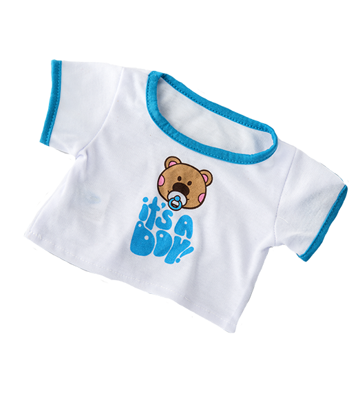 teddy bear IT'S A BOY T-shirt for 14"-18" animals - BeaRegards